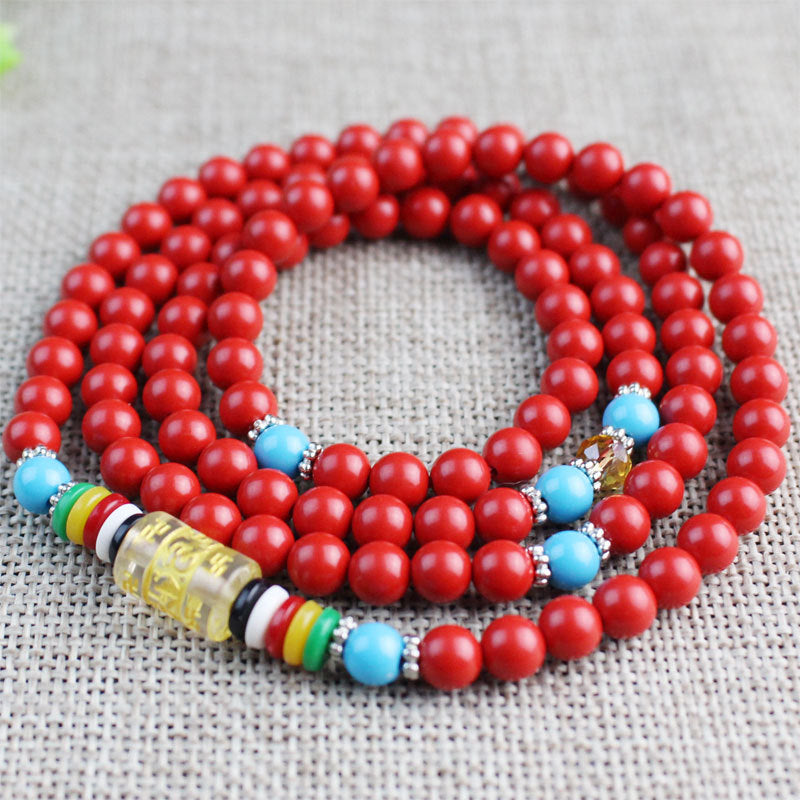 Cinnabar 108 Buddhist Prayer Beads
