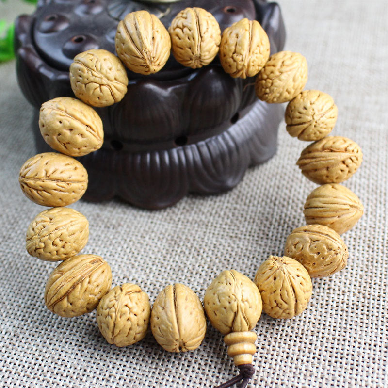 Peach Pit Buddhist Monk Bracelet