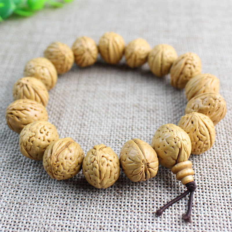 Peach Pit Buddhist Monk Bracelet