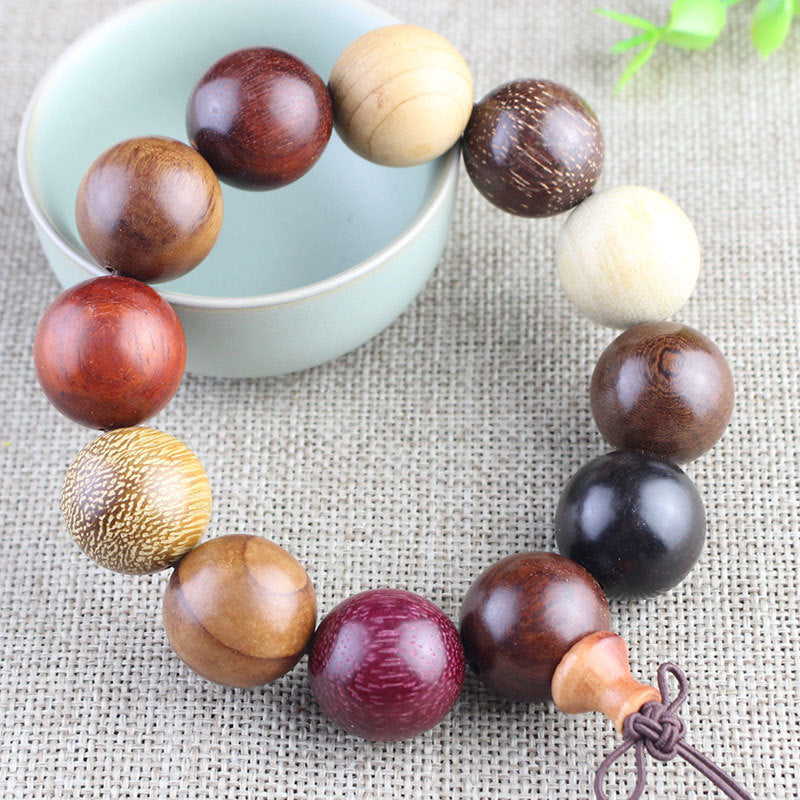 Multi Color Wooden Mala Beads
