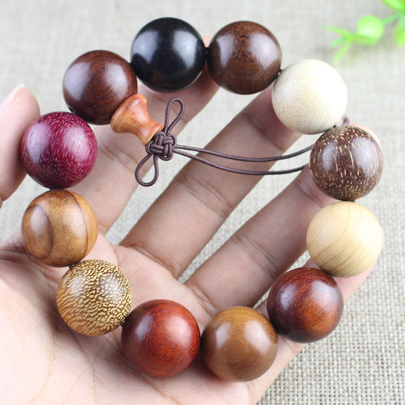 Multi Color Wooden Mala Beads