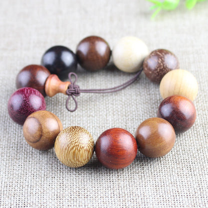 Multi Color Wooden Mala Beads