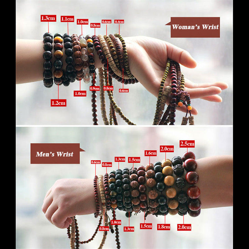 Agarwood Buddha Beads Bracelet