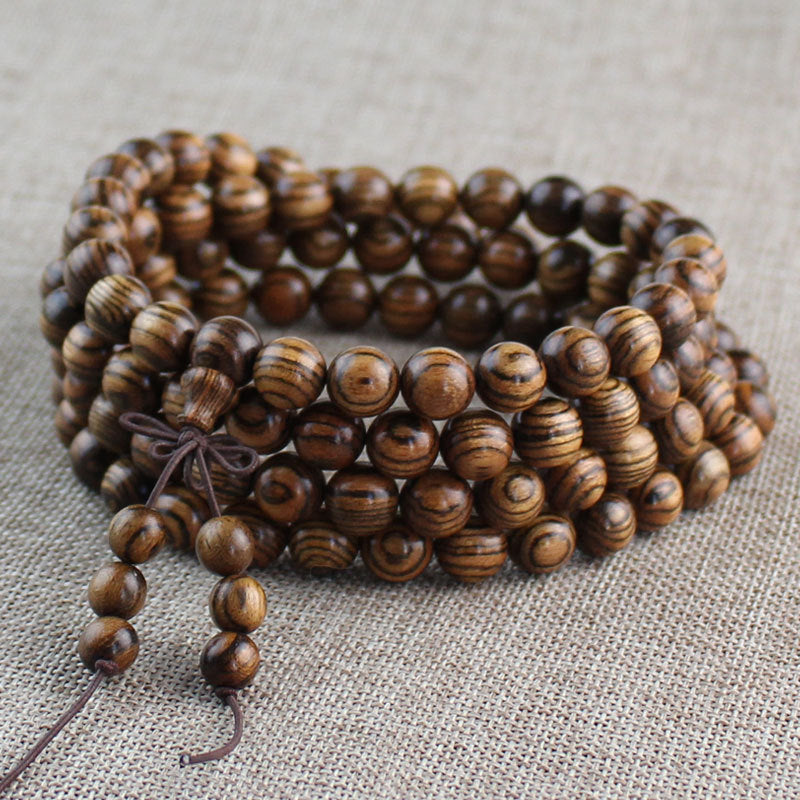 Brazilian Trunk Buddhist Mala Necklace