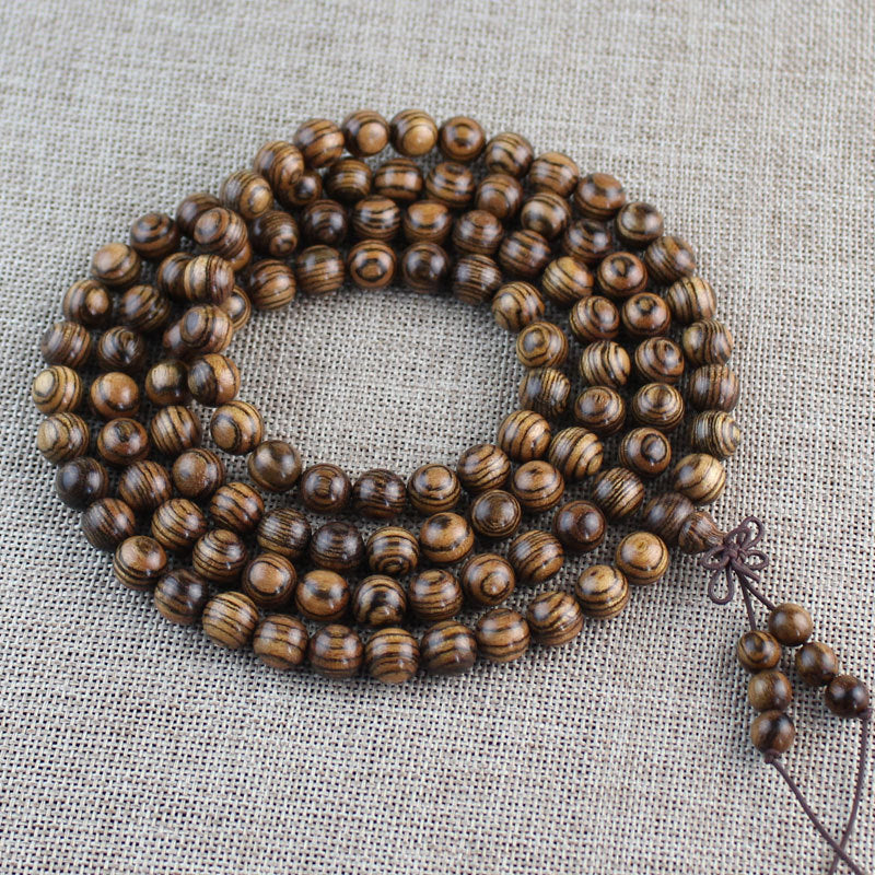 Brazilian Trunk Buddhist Mala Necklace
