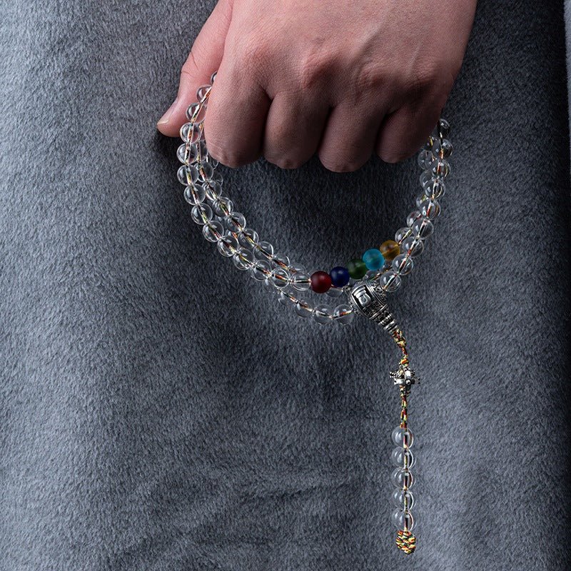 2024 New 108 Sphatik Mala Natural Gemstone - Rudraksha Mala Jewelry