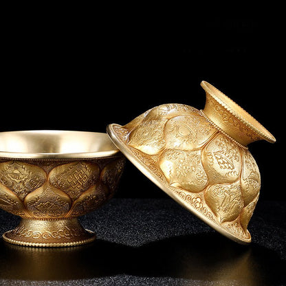 2024 New Brass Lotus Offering Bowls - Rudraksha Mala Jewelry