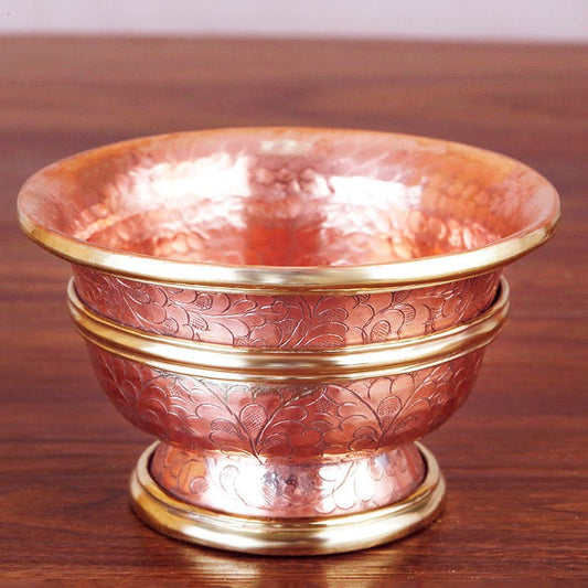 2024 New Nepal Copper Offering Bowl - Rudraksha Mala Jewelry