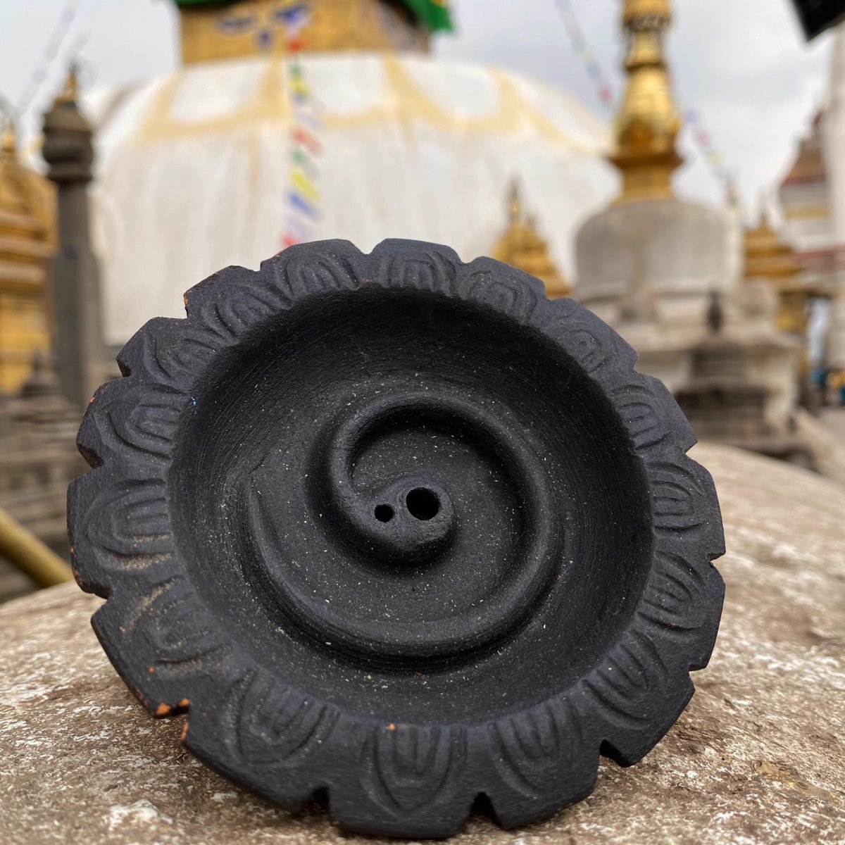 2024 New Nepal Handmade Terracotta Incense Holder - Rudraksha Mala Jewelry