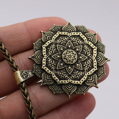 2024 New Zinc Alloy Mandala Necklace - Rudraksha Mala Jewelry