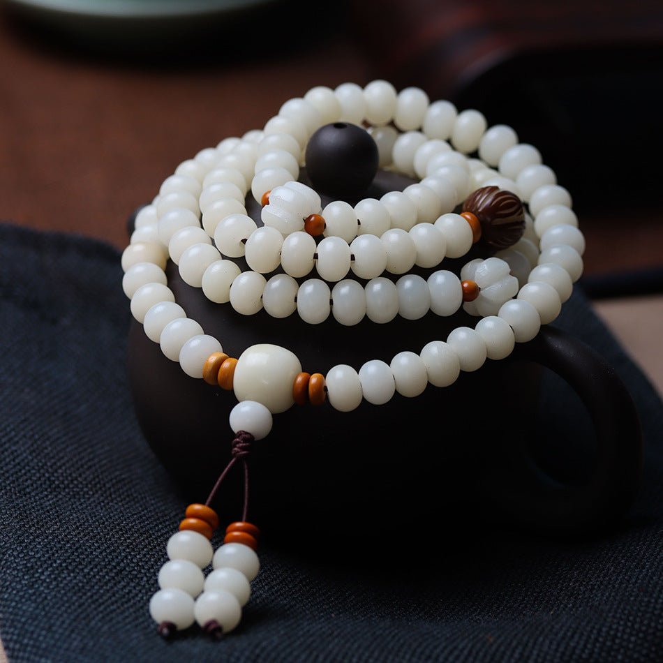 Bodhi Root Buddhist Beads - Rudraksha Mala Jewelry