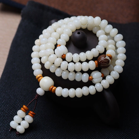 Bodhi Root Buddhist Beads - Rudraksha Mala Jewelry