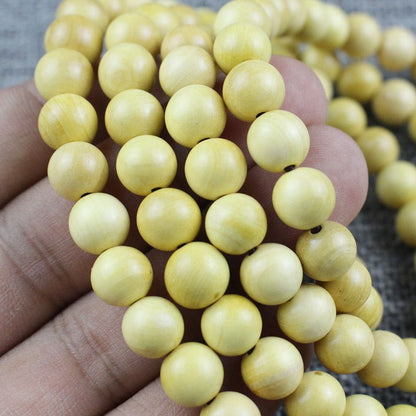 Boxwood Buddhist Monk Beads - Rudraksha Mala Jewelry