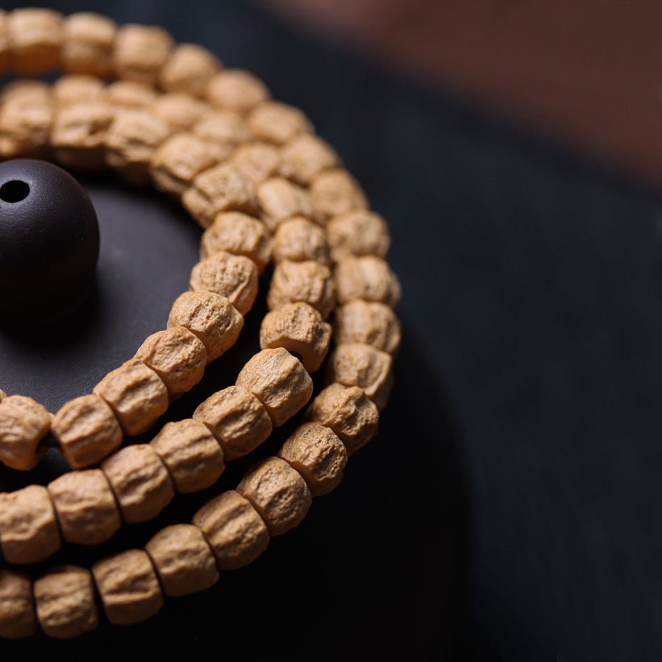 Cacumen Platycladi 108 Buddha Beads Mala - Rudraksha Mala Jewelry
