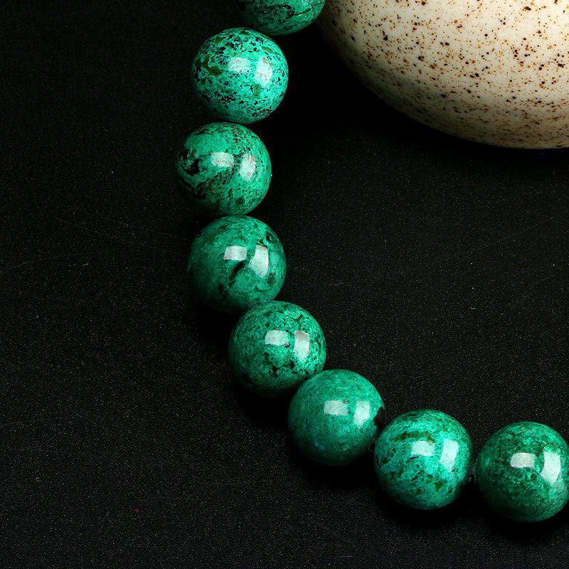 Chrysocolla Bracelet - Rudraksha Mala Jewelry
