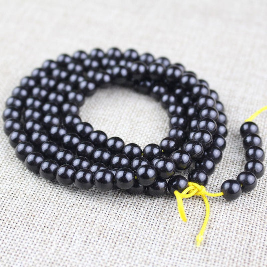 Coconut Shell Buddhist Prayer Beads Necklace - Rudraksha Mala Jewelry