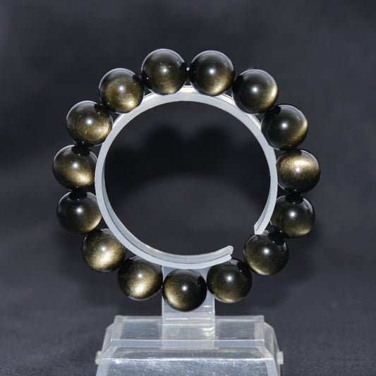 Favorite Level Black Obsidian Bracelet - Rudraksha Mala Jewelry