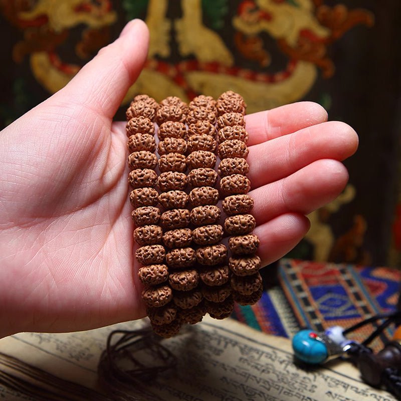 Favorite Level Buddhist Mala Beads Bracelet - Rudraksha Mala Jewelry