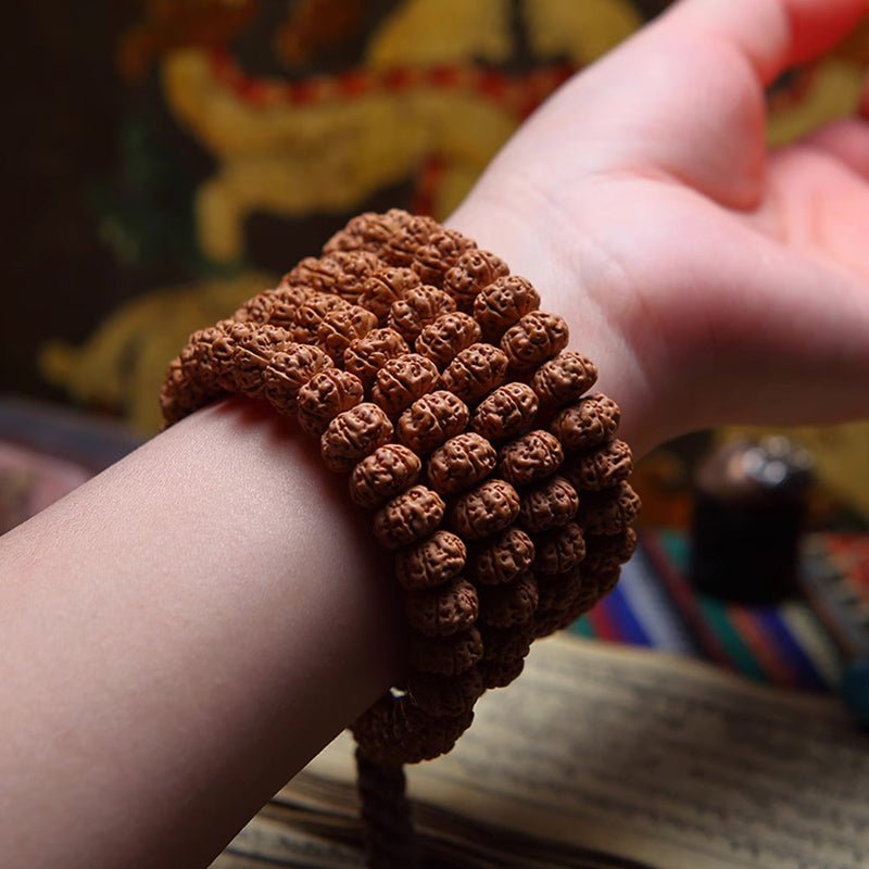 Favorite Level Buddhist Mala Beads Bracelet - Rudraksha Mala Jewelry