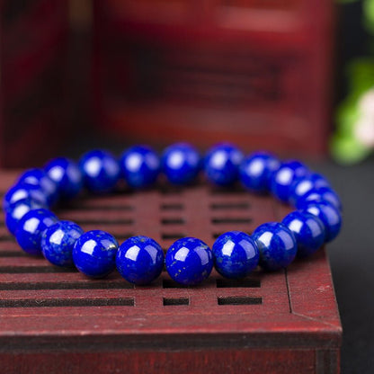 Favorite Level Lapis Lazuli Bracelet - Rudraksha Mala Jewelry