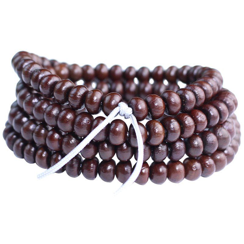 Golden Bowl Bodhi Seed Mala Necklace - Rudraksha Mala Jewelry