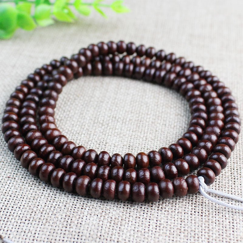 Golden Bowl Bodhi Seed Mala Necklace - Rudraksha Mala Jewelry