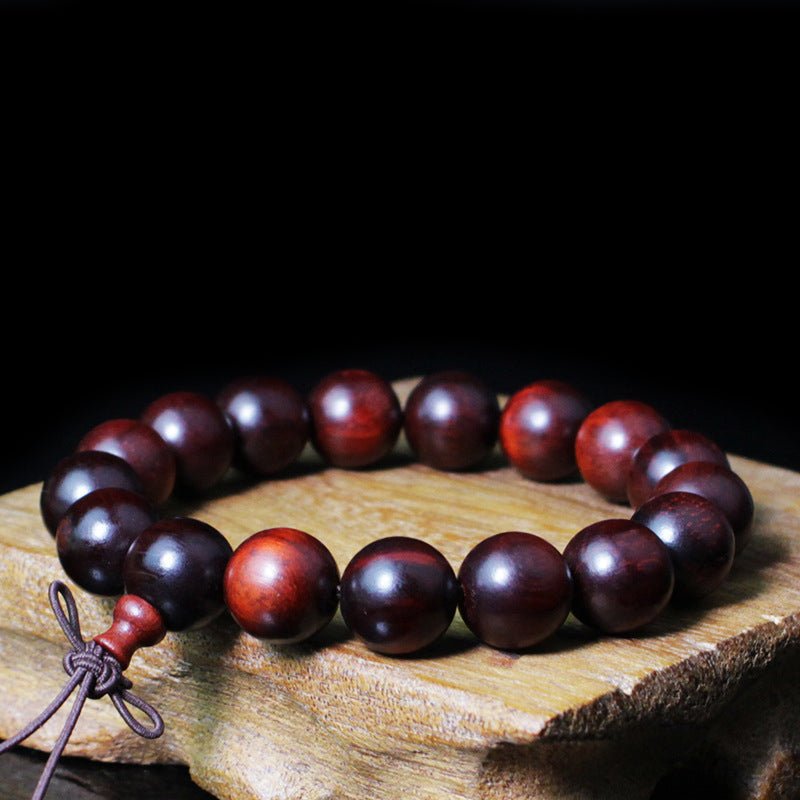 Indian Red Sandalwood Bracelet - Rudraksha Mala Jewelry