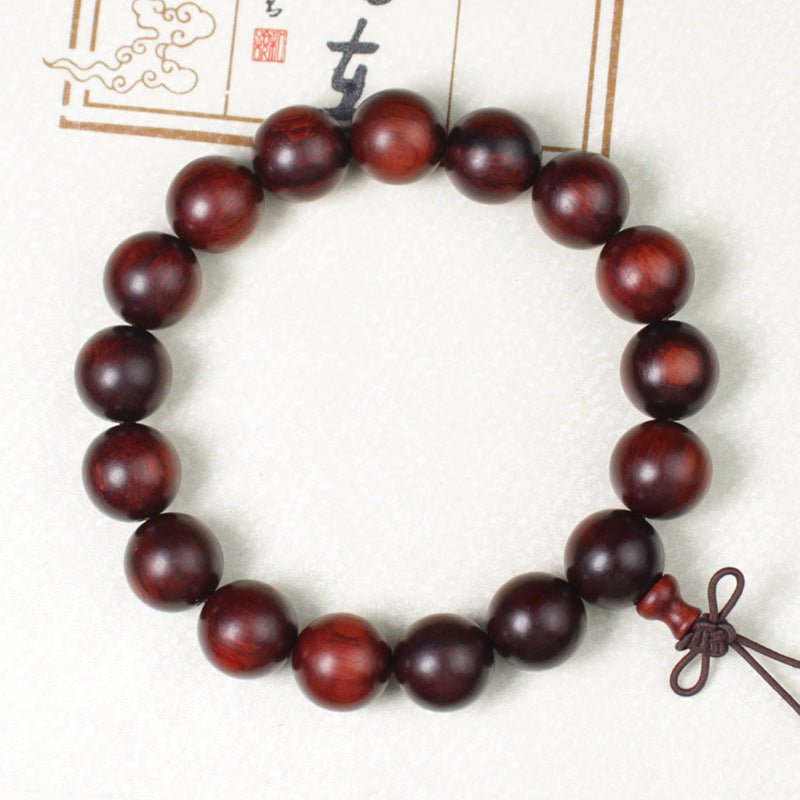 Indian Red Sandalwood Bracelet - Rudraksha Mala Jewelry