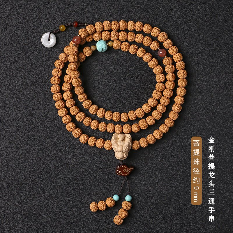 Little Rudraksha Mala Necklace 108 Beads - Rudraksha