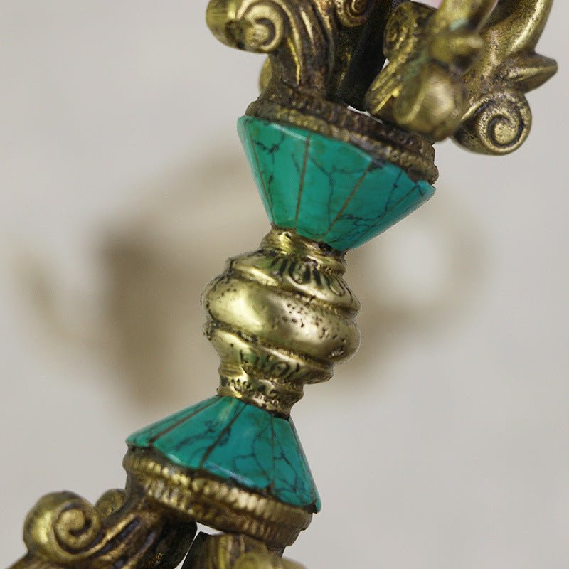 Nepal Handmade Vajra Pestle - Rudraksha Mala Jewelry