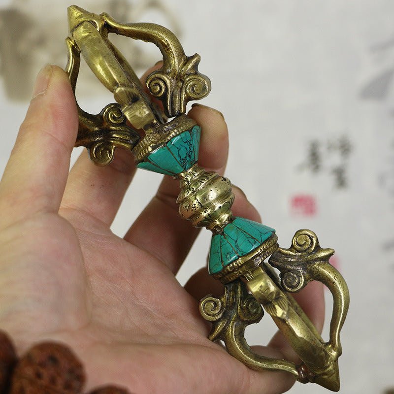Nepal Handmade Vajra Pestle - Rudraksha Mala Jewelry