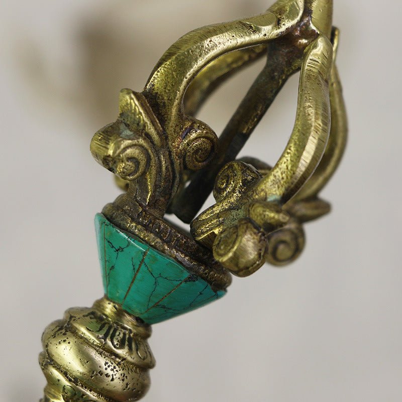 Nepal Handmade Vajra Pestle - Rudraksha Mala Jewelry