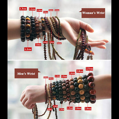 Tibentan Buddha Beads Bracelet - Rudraksha Mala Jewelry