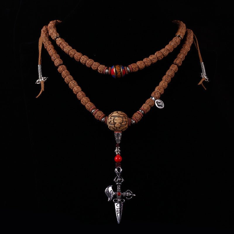 Tibetan Vajra Mala Bracelet - Rudraksha Mala Jewelry