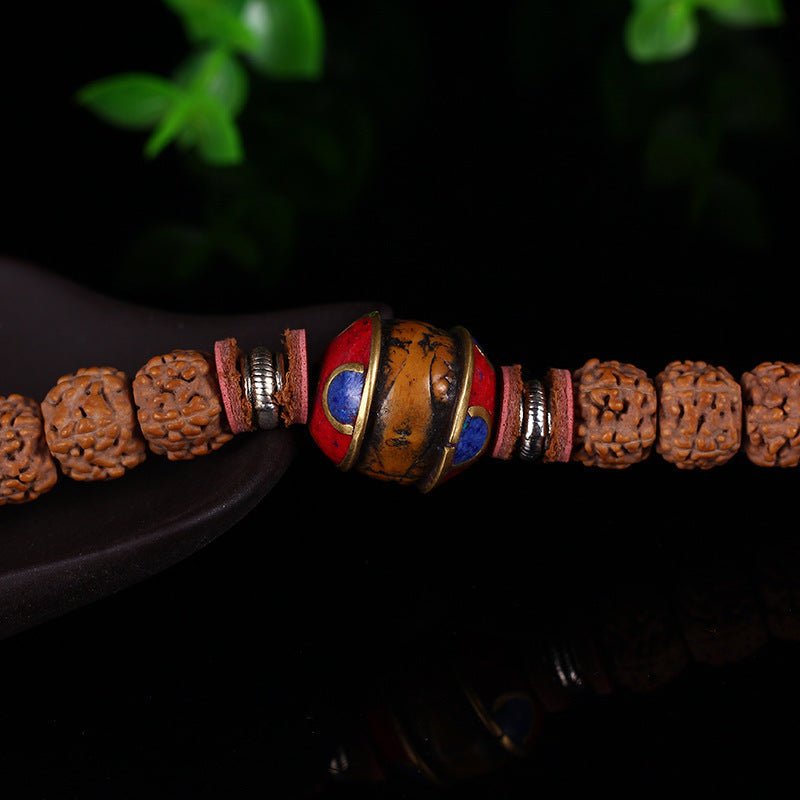 Tibetan Vajra Mala Bracelet - Rudraksha Mala Jewelry