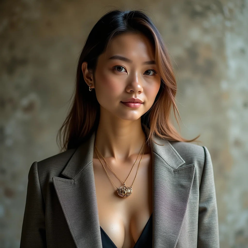 Lotus Design Pendant - Colgante de diseño de loto Guía de estilo diario elegante