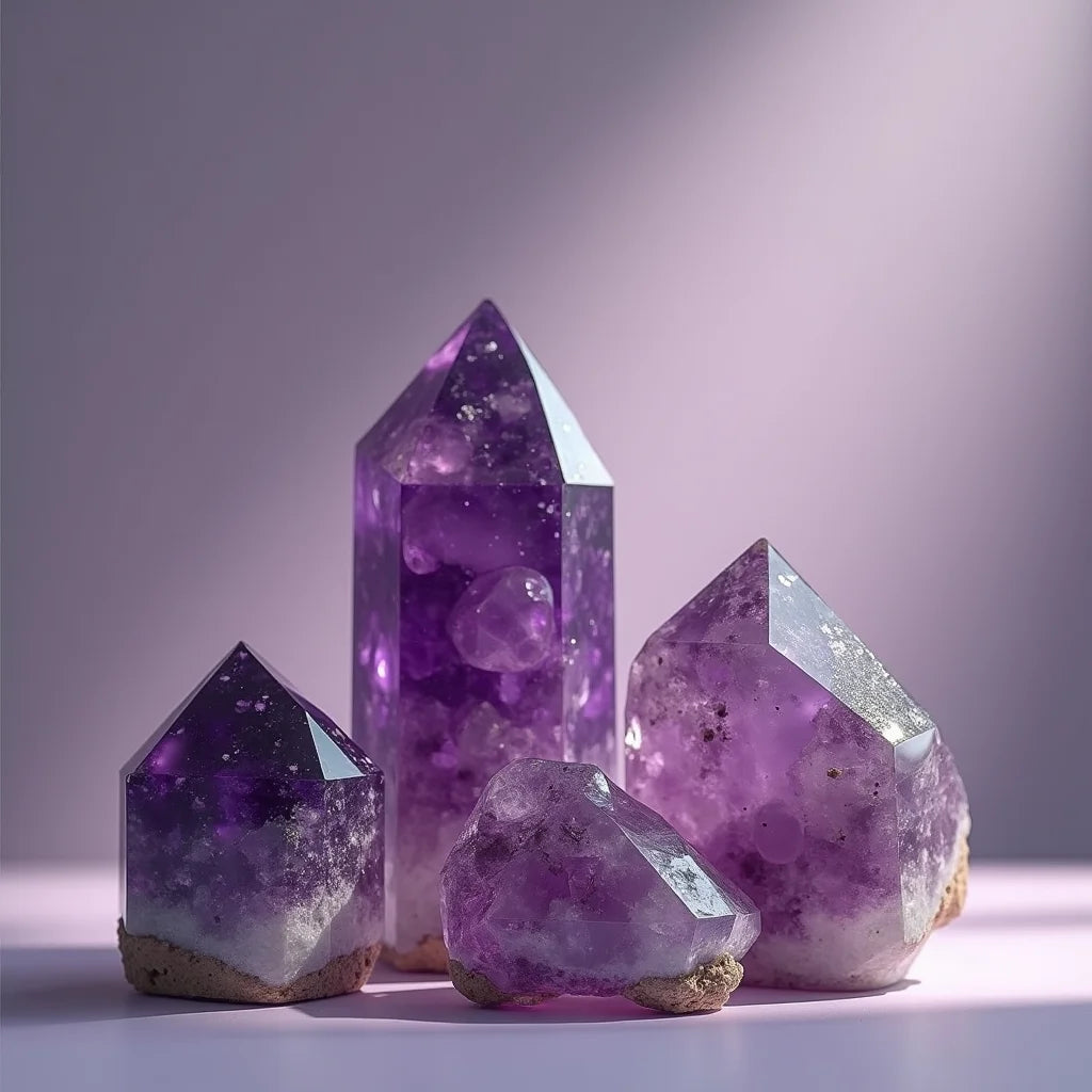 Amethyst Healing Crystals - Amethyst Healing Crystals for Calm Energy and Clear Focus