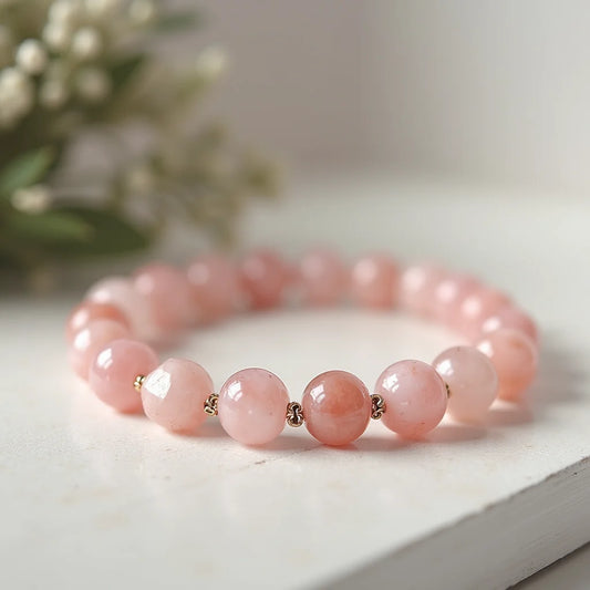 Inner Peace Bracelet Rose Quartz - Inner Peace Bracelet with Rose Quartz for Calm Focus