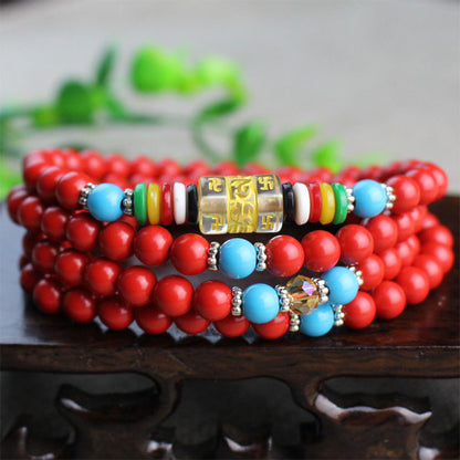 Cinnabar 108 Buddhist Prayer Beads