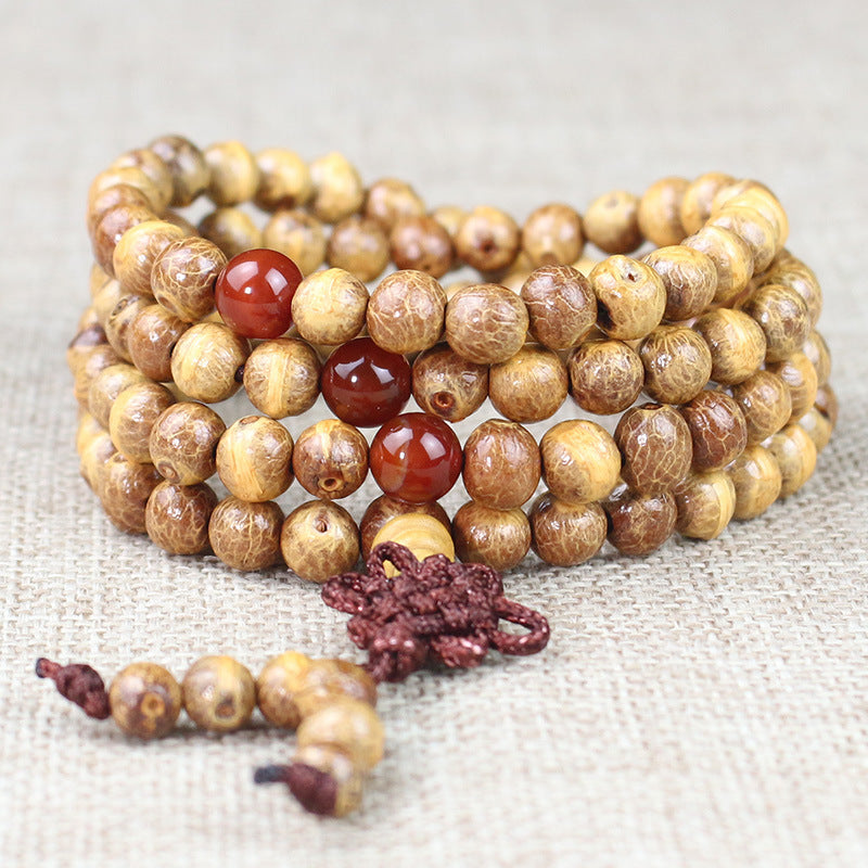 Wooden Fish Bodhi Seed 108 Mala Beads
