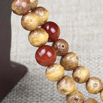 Wooden Fish Bodhi Seed 108 Mala Beads