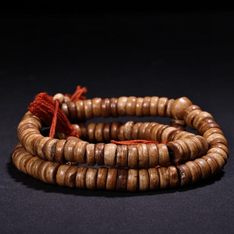 Old Tibetan Prayer Beads - Yak Bone