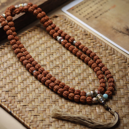 Tibetan Prayer Rudraksha Japa Mala