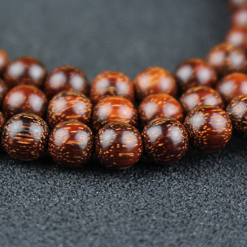 108 Indian Red Sandalwood Beads - Rudraksha Mala Jewelry