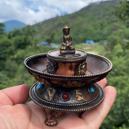 2024 New Nepal Buddha Incense Burner - Rudraksha Mala Jewelry