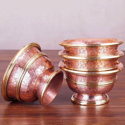 2024 New Nepal Copper Offering Bowl - Rudraksha Mala Jewelry