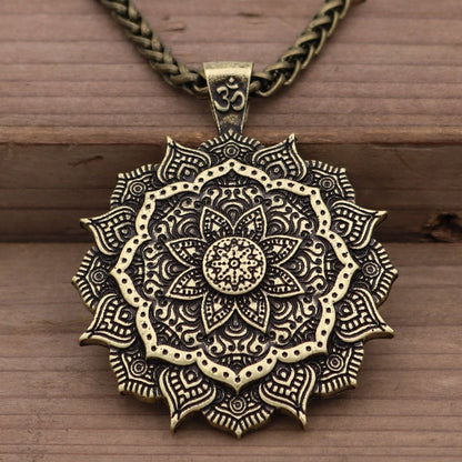 2024 New Zinc Alloy Mandala Necklace - Rudraksha Mala Jewelry