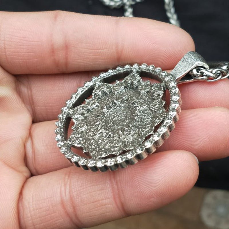 2024 New Zinc Alloy Om Pendant Necklace - Rudraksha Mala Jewelry