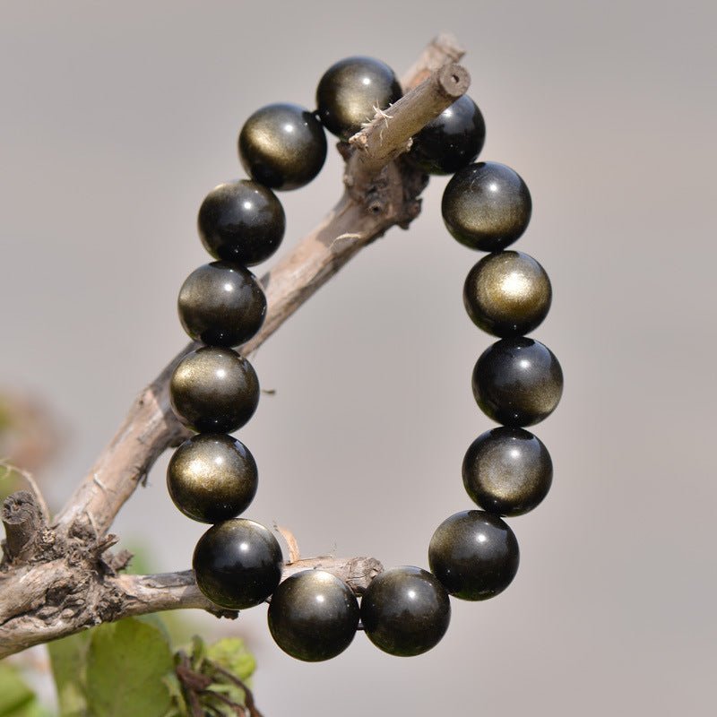 Favorite Level Black Obsidian Bracelet - Rudraksha Mala Jewelry