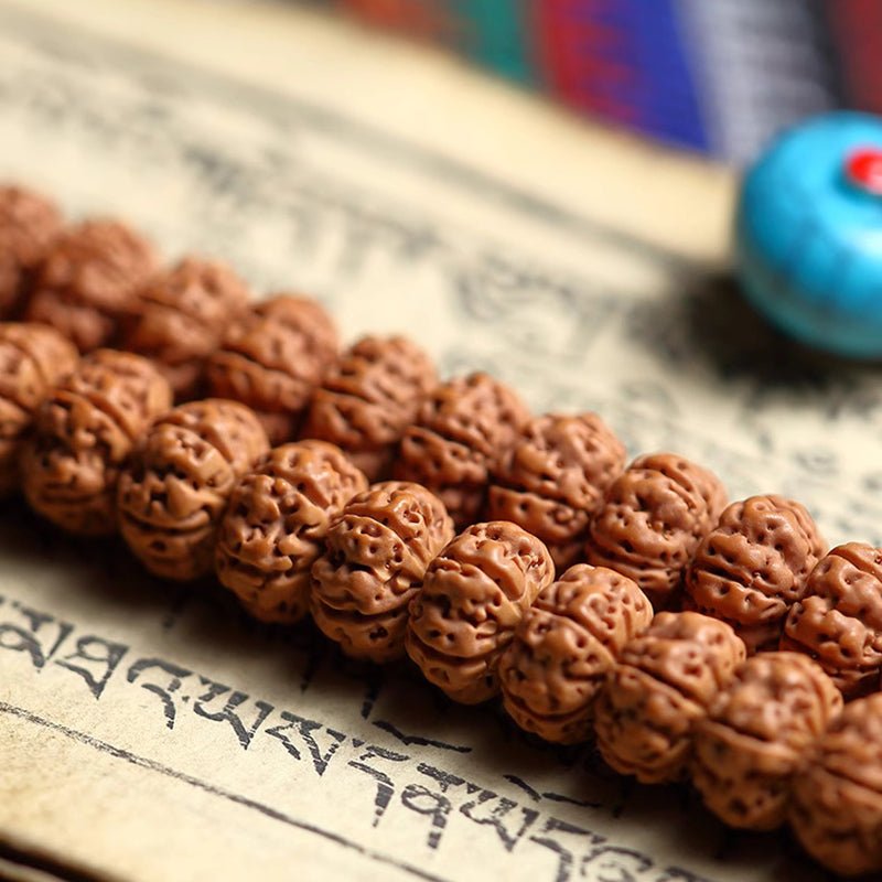 Favorite Level Buddhist Mala Beads Bracelet - Rudraksha Mala Jewelry